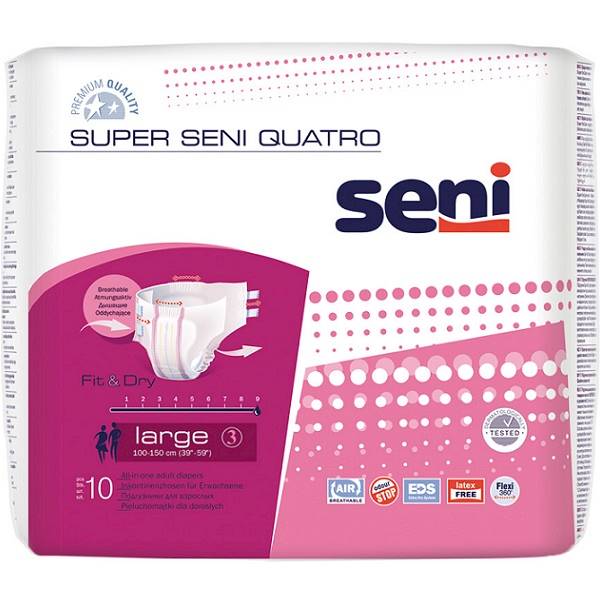 Super Seni Quatro L A10 Pieluchy na rzepy