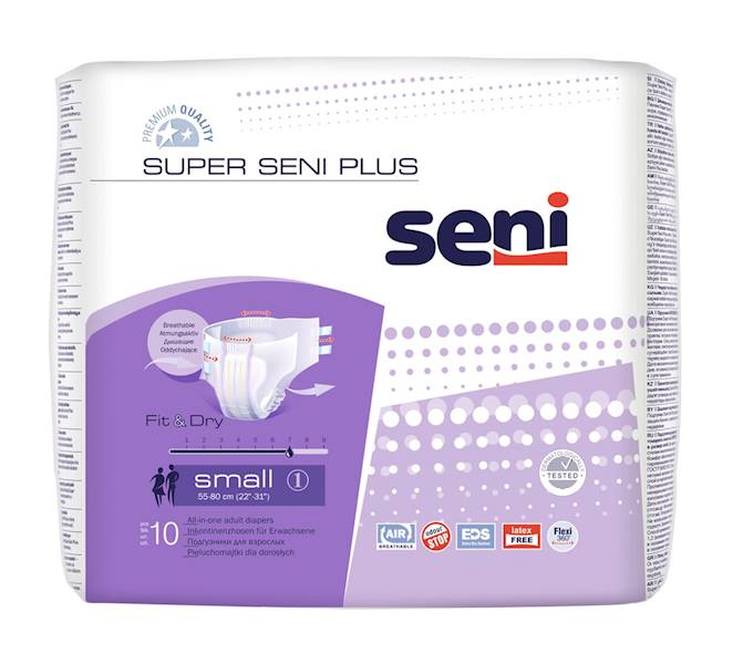 Super Seni Plus S A10 Pieluchy na rzepy