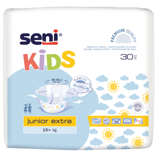 Seni Kids Junior Extra 15+kg A30 Pieluchy na rzepy
