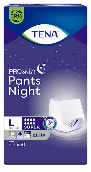 Tena Pants Proskin Super Night L A30 Majtki