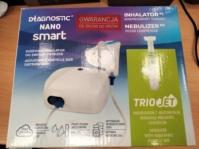 Inhalator Kompresorowy Tłokowy DIAGNOSTIC NANO sma