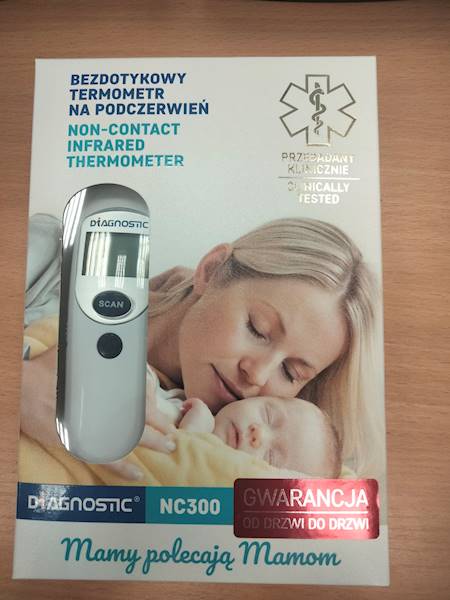 Bezdotykowy termometr na podczerwień NC300