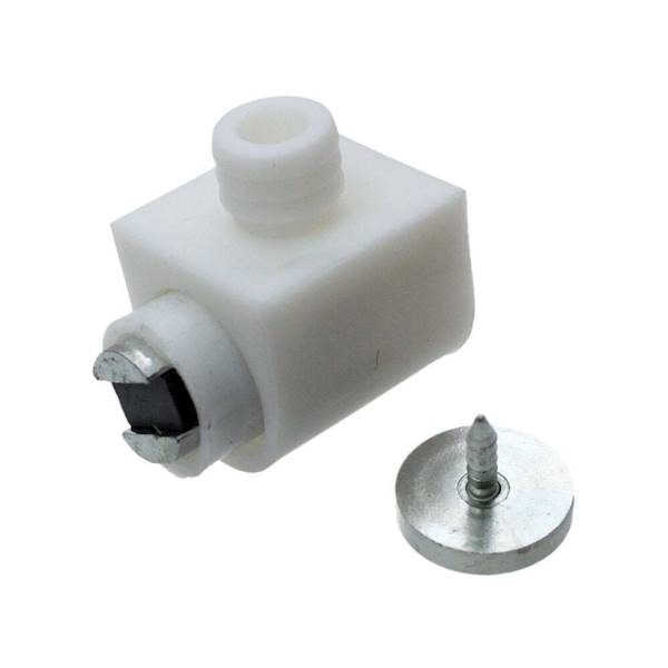 Zatrzask magnetyczny X-S2 brązowy/biały  (B-19.01)