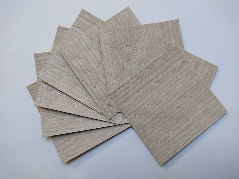 Zaślepka samoprzylepna 14 mm Dąb Endgrain