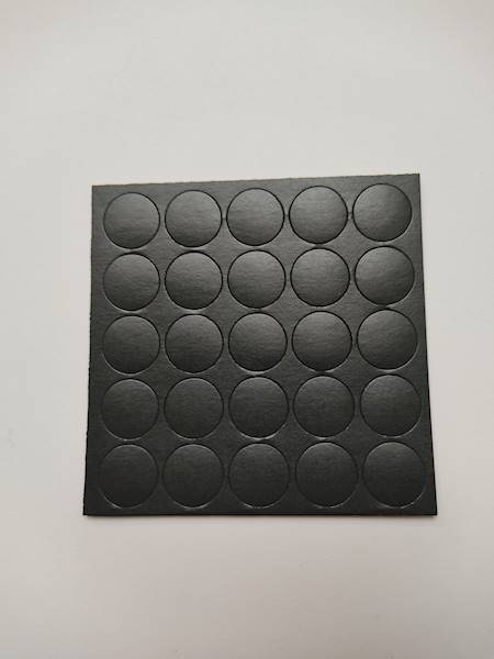 Zaślepka samoprzylepna 14 mm Szary Grafitowy