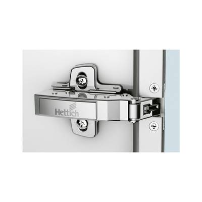 Zawias Hettich nakładany Sensys 8638i z Silent System, do ramek aluminiowych SREBRNY