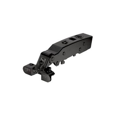 Zawias nakładany Hettich Sensys 8638i z Silent System, 95st. do ramek aluminiowych czarny obsydian