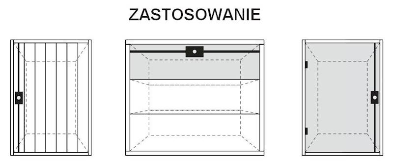 Zamek baskwilowy SISO 7080 fi19 rozporowy, bez prętów