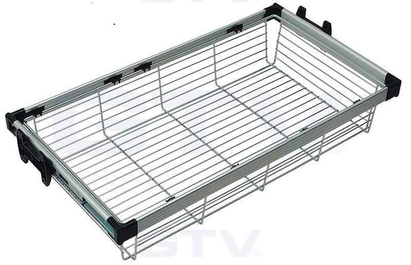 Kosz chromowany do szaf 90cm (860-881)