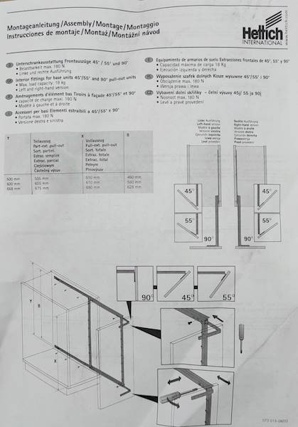 RAMA WYSUWANA PRAWA Z WYSUWEM PEŁNYM H-668