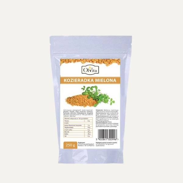 Mielone nasiona kozieradki 250g 20.03.2026