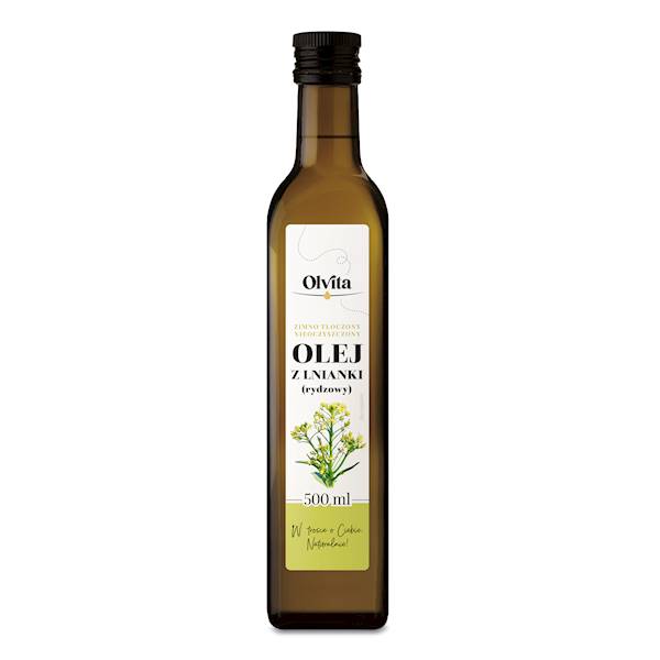Olej z lnianki (rydzowy) z-tł 500ml 20.08.2026