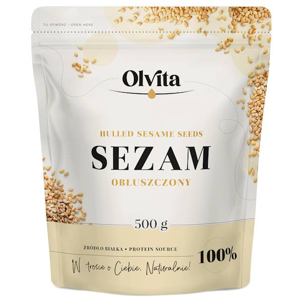 Sezam obłuszczony 500g 15.08.2026