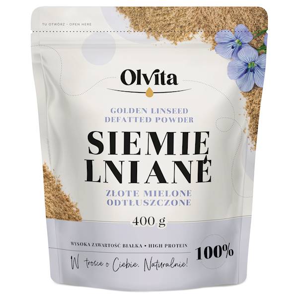 Siemię lniane złociste mielone 400g 07.07.2026