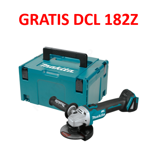 MAKITA AKUM. SZLIFIERKA KĄTOWA 125MM 18V MAKPAC