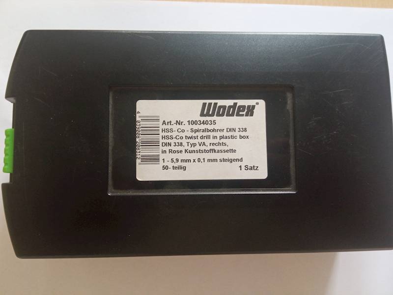 KPL WIERTEŁ HSS-E ZAKRES 1-5,9MM 50SZT WODEX