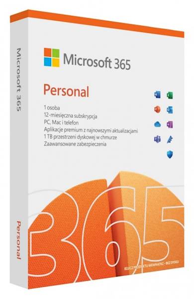 Microsoft 365 Personal PL - licencja na rok