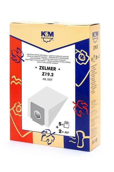 Worki K&M Z19.2 Zelmer XS 5szt + 2 filtry