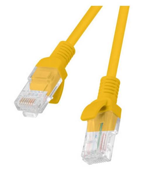 LANBERG PATCHCORD KAT.5E UTP 0.25M POMARAŃCZOWY