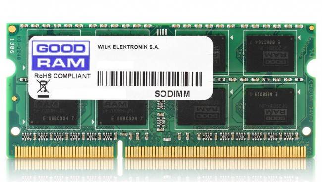 GOODRAM 8GB 1x8GB 1600MHz DDR3 CL11 1.35V