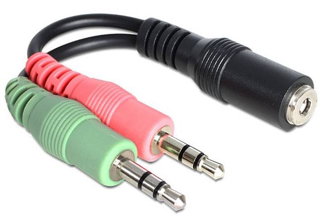DELOCK MINIJACK 3.5MM(M) 3PIN X2->MINIJACK 3.5MM