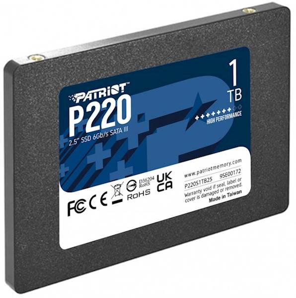 Patriot P220 1TB [2,5" | SSD | 550/500 MB/s |