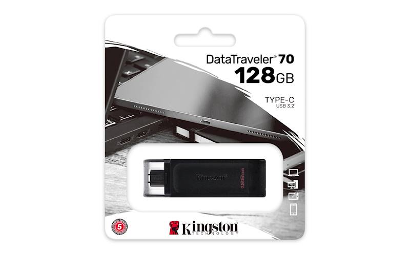 KINGSTON FLASH 128GB USB-C 3.2 Gen1 DataTraveler 7