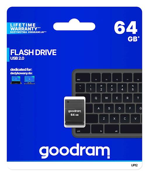 GOODRAM FLASHDRIVE 64GB PICCOLO UPI2 BLACK USB 2.0