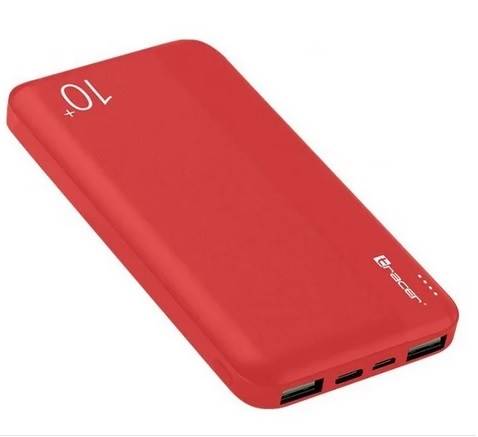 PoiwerBank Tracer Walker 10000 mAh 2A czerwony