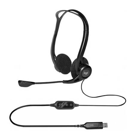 Słuchawki z mikrofonem Logitech PC960 USB Business