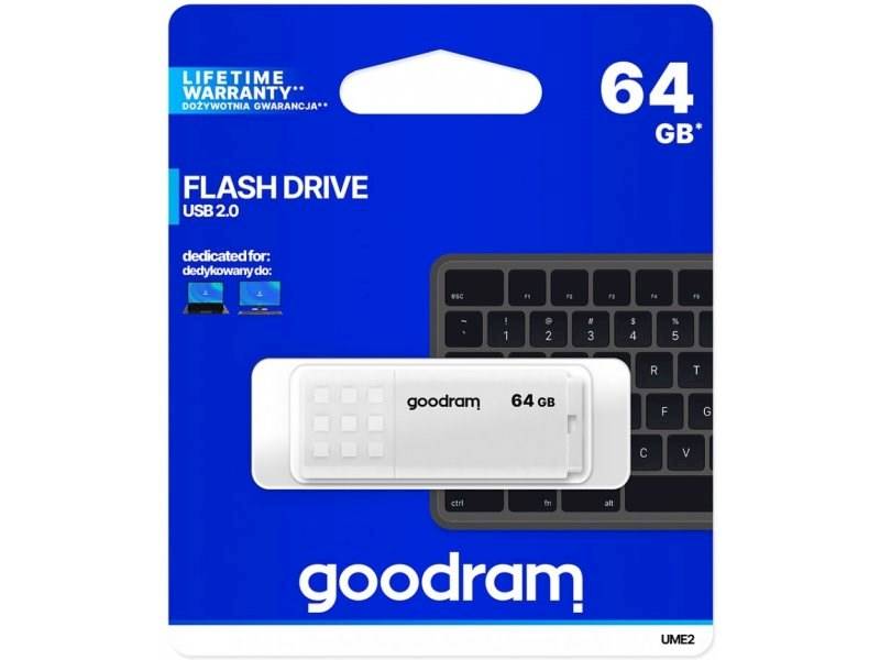 Pendrive GoodRam UME2 UME2-0640W0R11 (64GB; USB 2.