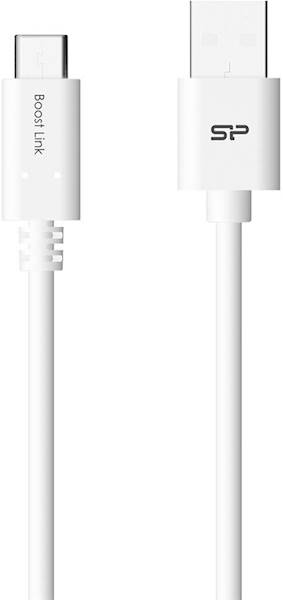 Kabel USB Silicon Power USB-A - USB-C 1 m Biały 