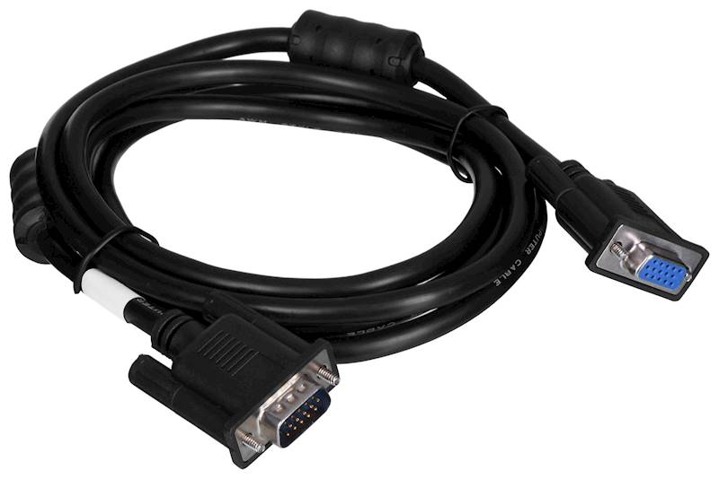 LANBERG PRZEDŁUŻACZ VGA M/F 1.8M (FERRYT, EKRAN)