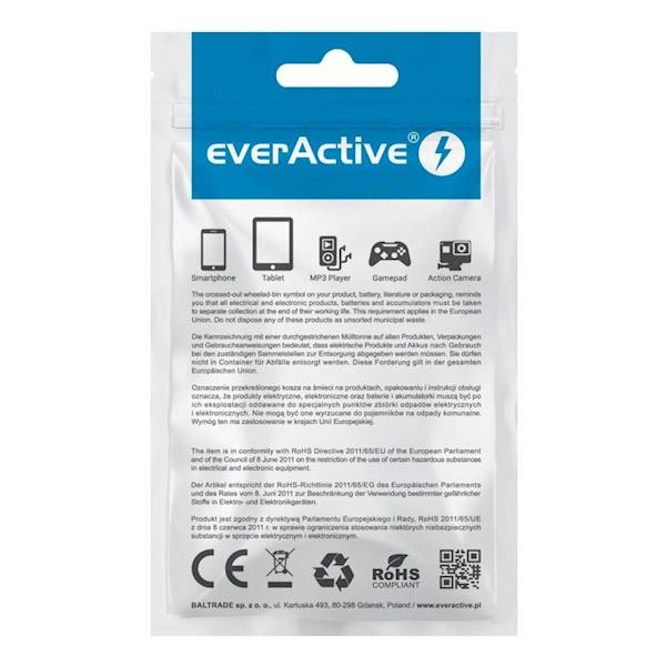 EVERACTIVE KABEL USB LIGHTNING, SILIKON,1M CBS-1IW