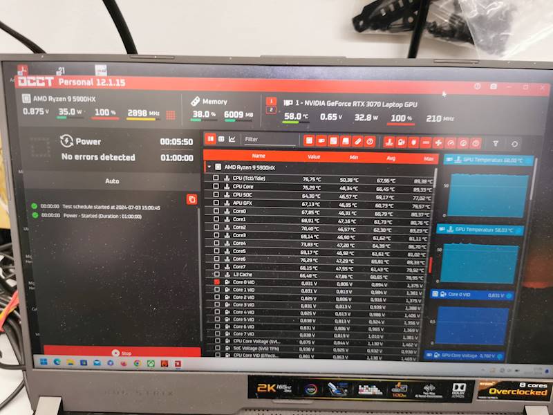 czyszczenie / konserwacja laptopa gamingowego 