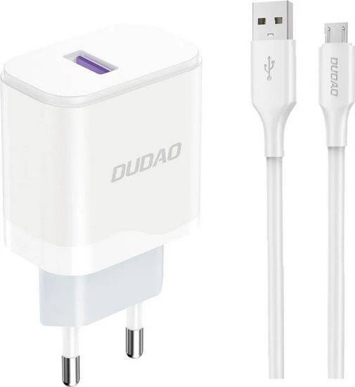 Dudao A20EU 1x USB-A + kabel USB-A - micro USB