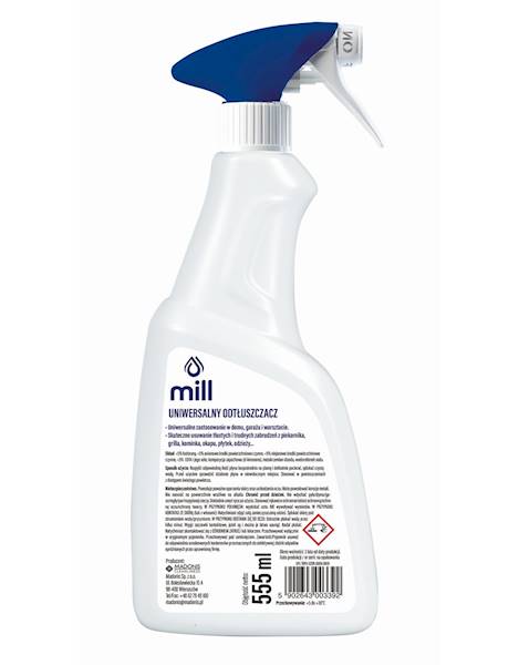 MILL CLEAN Odtłuszczacz Uniwersaln Odplamiacz 555m