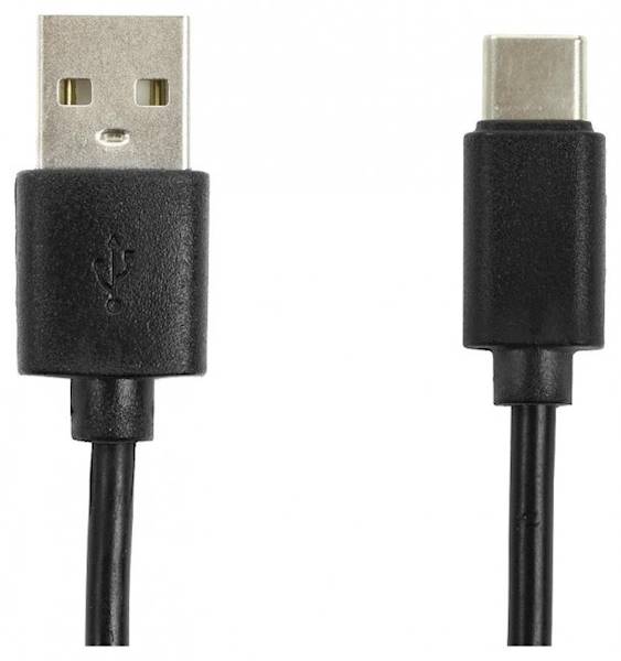 Accura USB 2.0 - USB-C 1.0m QC 3.0 czarny 