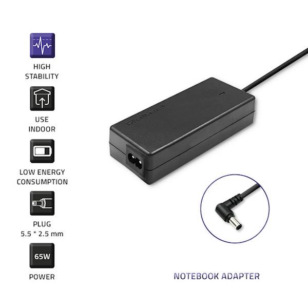 Zasilacz do laptopa Toshiba 65W|19V|3.42A|5.5*2,5|