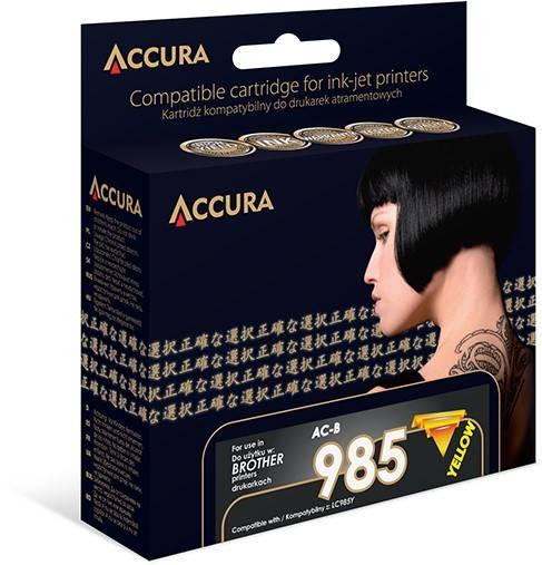 Accura ink Brother (LC985Y) zamiennik