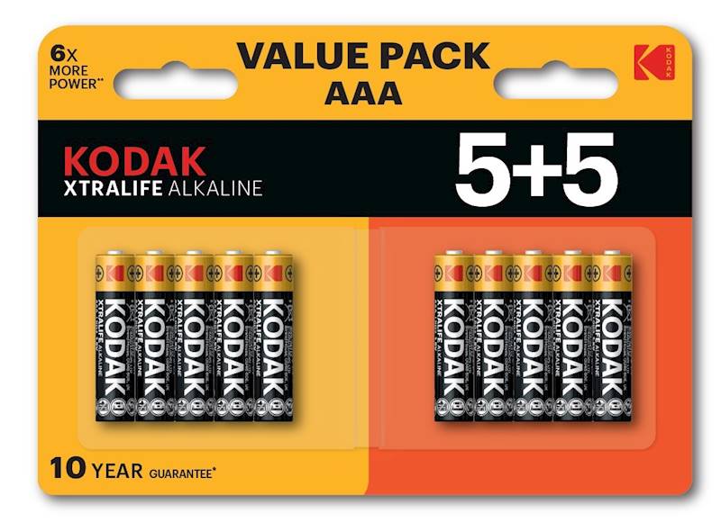 KODAK BATERIE ALKALICZNE XTRALIFE AAA LR3 5+5 (10P