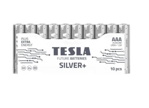 Baterie alkaliczne TESLA AAA/LR03/1,5V 10szt SILVE