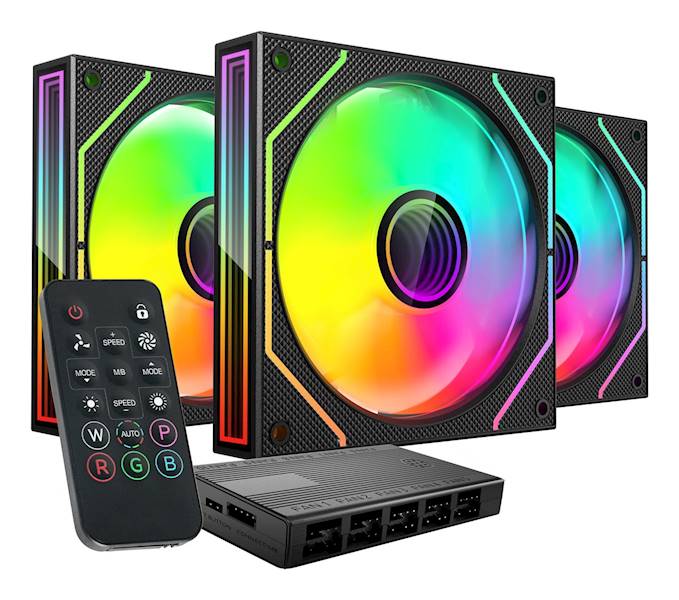ACENS MARS MF-3DPROKIT FANS 120 ARGBx3 wen+hub+pil