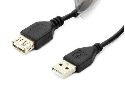 Accura USB-A - USB-A 1.8m M/F czarny