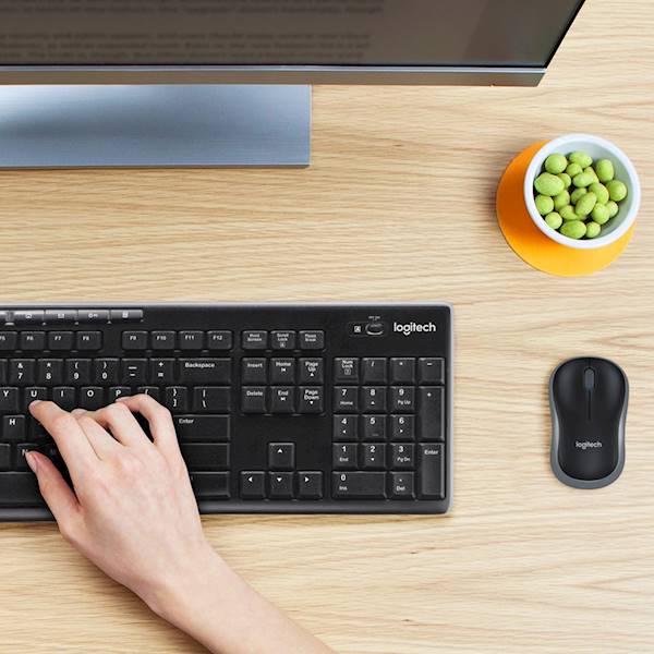 Klawiatura i mysz Logitech MK270 USB (Radio 2.4 G