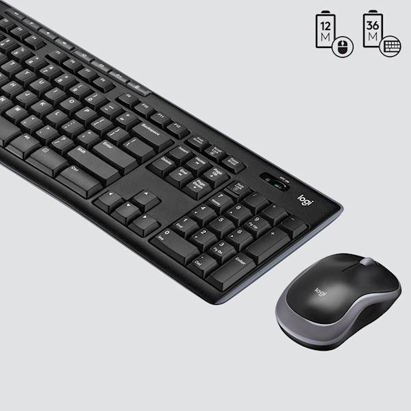 Klawiatura i mysz Logitech MK270 USB (Radio 2.4 G