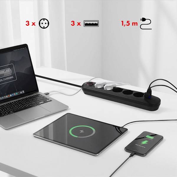 MACLEAN LISTWA ZASILAJĄCA, PRZEDŁUŻACZ MCE395 B