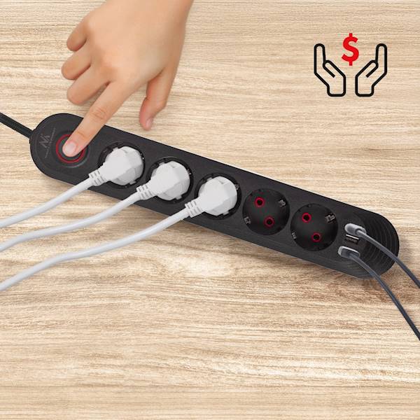 MACLEAN LISTWA ZASILAJĄCA, PRZEDŁUŻACZ MCE395 B