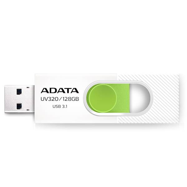 ADATA FLASHDRIVE UV320 128GB USB 3.1 WHITE/GREEN