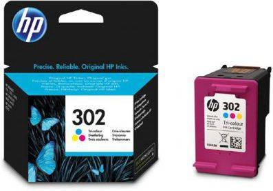 Tusz HP kolor HP 302, HP302=F6U65AE, 165 str.,4 ml